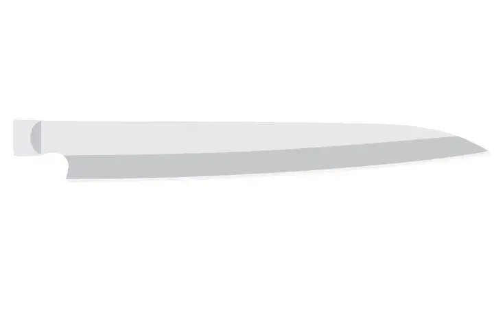 Yanagiba blade. Described under heading Yanagiba.