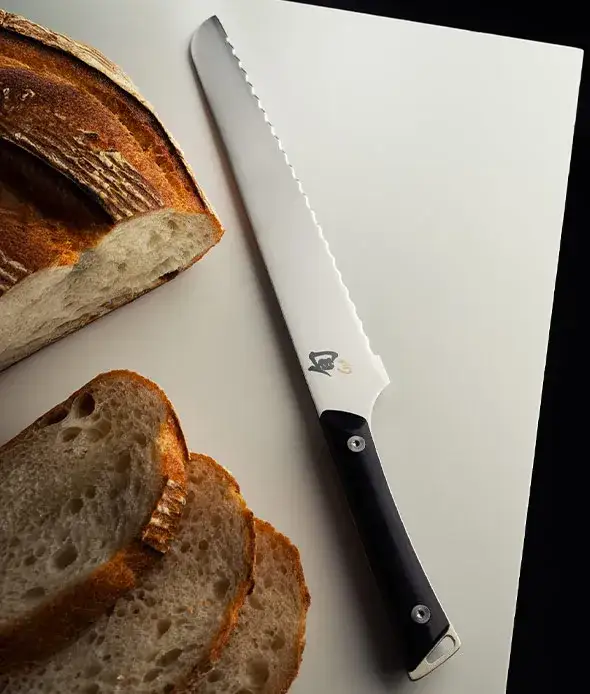 Shop the 9" Kazahana bread knife.