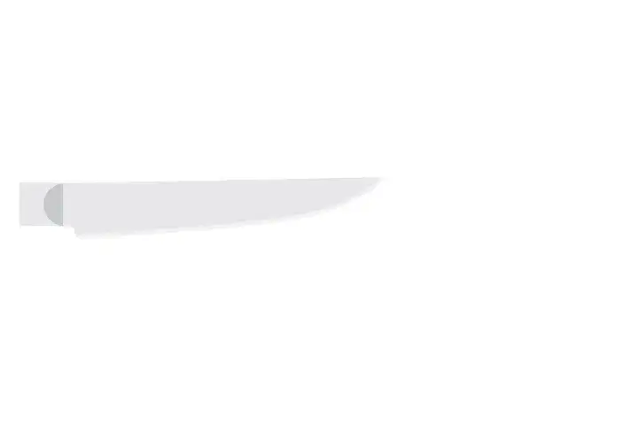 Steak knife blade. Described under heading Steak knife.