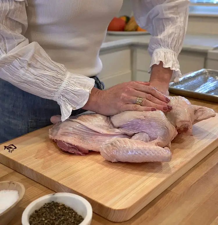 Click to read the article on how to spatchcock a turkey.