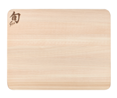 Shun Small Hinoki cutting board flat view