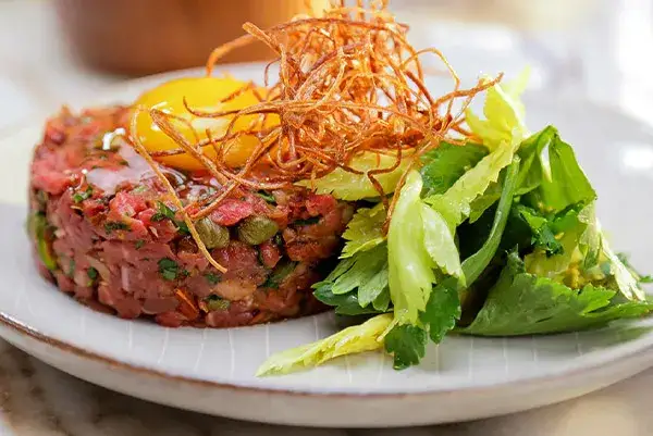 Beef Tartare on a plate